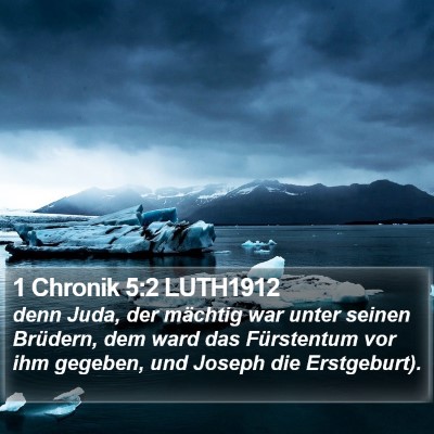 1 Chronik 5:2 LUTH1912 Bible Verse Image