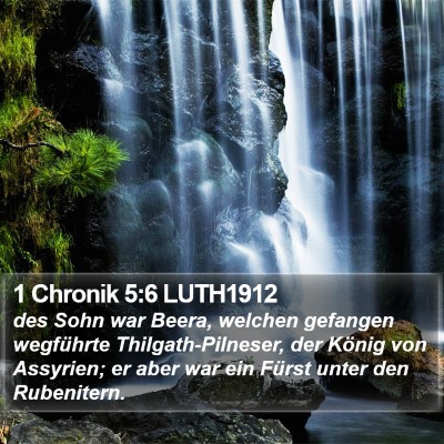 1 Chronik 5:6 LUTH1912 Bible Verse Image
