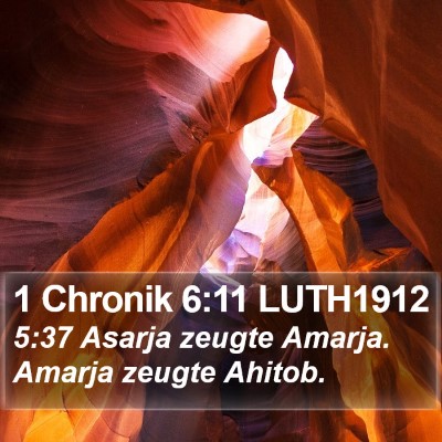 1 Chronik 6:11 LUTH1912 Bible Verse Image