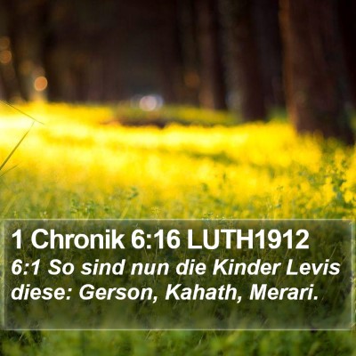 1 Chronik 6:16 LUTH1912 Bible Verse Image