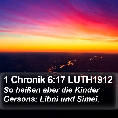 1 Chronik 6:17 LUTH1912 Bible Verse Image