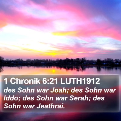 1 Chronik 6:21 LUTH1912 Bible Verse Image