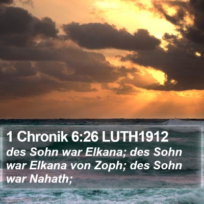 1 Chronik 6:26 LUTH1912 Bible Verse Image
