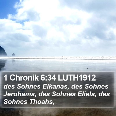1 Chronik 6:34 LUTH1912 Bible Verse Image