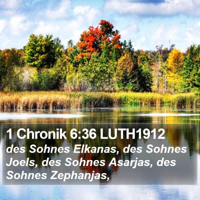 1 Chronik 6:36 LUTH1912 Bible Verse Image