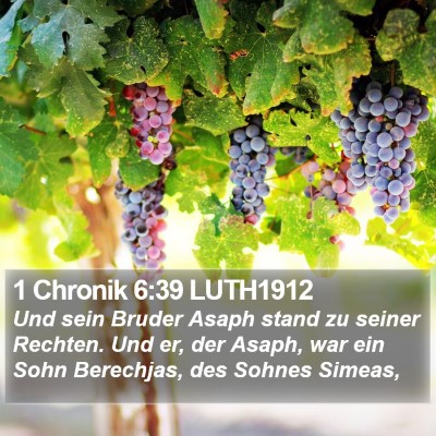 1 Chronik 6:39 LUTH1912 Bible Verse Image