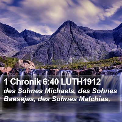 1 Chronik 6:40 LUTH1912 Bible Verse Image