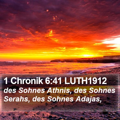 1 Chronik 6:41 LUTH1912 Bible Verse Image