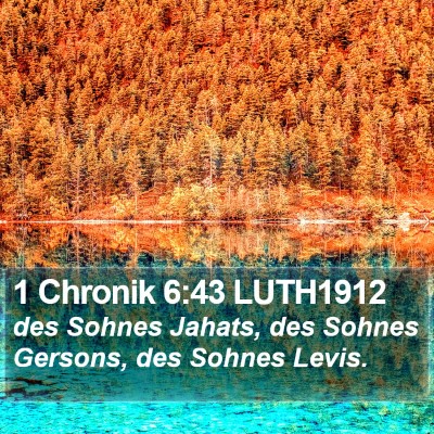 1 Chronik 6:43 LUTH1912 Bible Verse Image