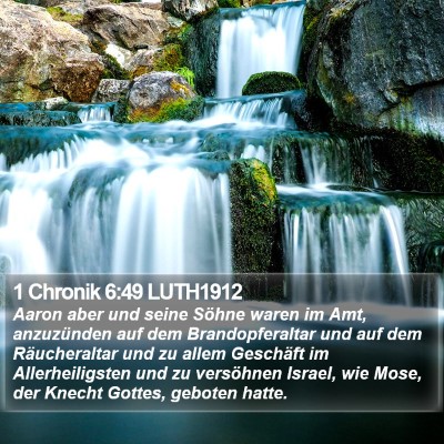 1 Chronik 6:49 LUTH1912 Bible Verse Image