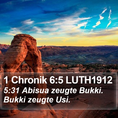 1 Chronik 6:5 LUTH1912 Bible Verse Image