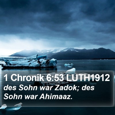 1 Chronik 6:53 LUTH1912 Bible Verse Image