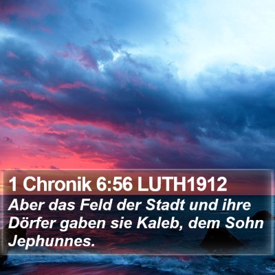 1 Chronik 6:56 LUTH1912 Bible Verse Image