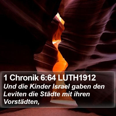 1 Chronik 6:64 LUTH1912 Bible Verse Image