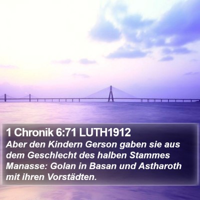 1 Chronik 6:71 LUTH1912 Bible Verse Image