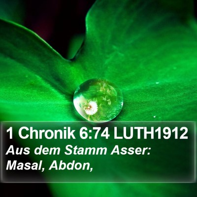 1 Chronik 6:74 LUTH1912 Bible Verse Image