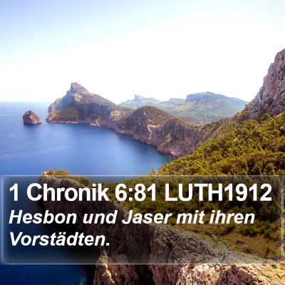 1 Chronik 6:81 LUTH1912 Bible Verse Image