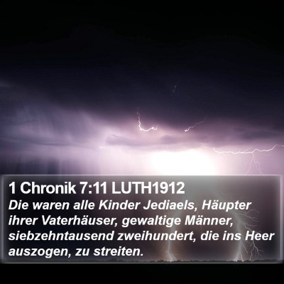 1 Chronik 7:11 LUTH1912 Bible Verse Image