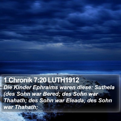 1 Chronik 7:20 LUTH1912 Bible Verse Image