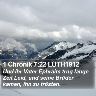 1 Chronik 7:22 LUTH1912 Bible Verse Image