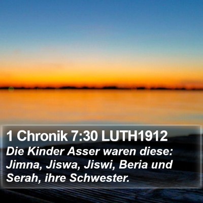 1 Chronik 7:30 LUTH1912 Bible Verse Image
