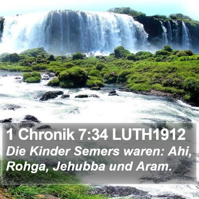 1 Chronik 7:34 LUTH1912 Bible Verse Image