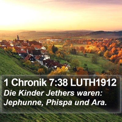 1 Chronik 7:38 LUTH1912 Bible Verse Image