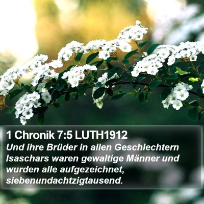 1 Chronik 7:5 LUTH1912 Bible Verse Image