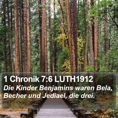 1 Chronik 7:6 LUTH1912 Bible Verse Image