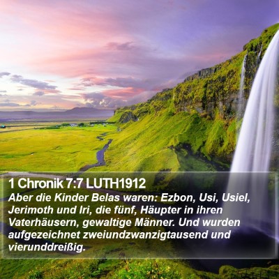 1 Chronik 7:7 LUTH1912 Bible Verse Image