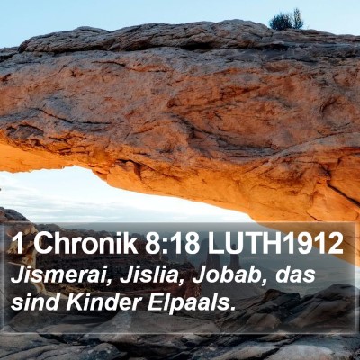 1 Chronik 8:18 LUTH1912 Bible Verse Image