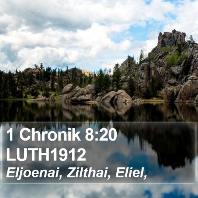1 Chronik 8:20 LUTH1912 Bible Verse Image
