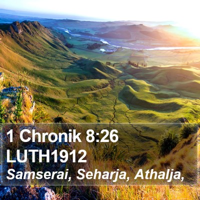 1 Chronik 8:26 LUTH1912 Bible Verse Image