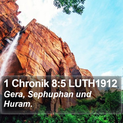 1 Chronik 8:5 LUTH1912 Bible Verse Image
