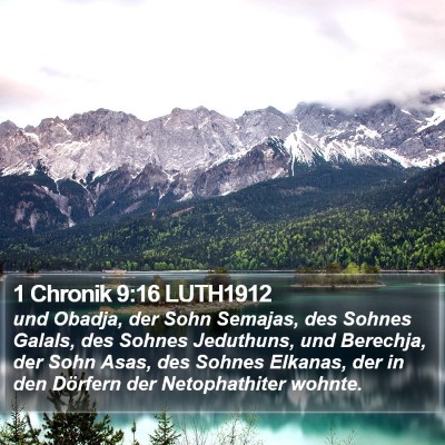1 Chronik 9:16 LUTH1912 Bible Verse Image