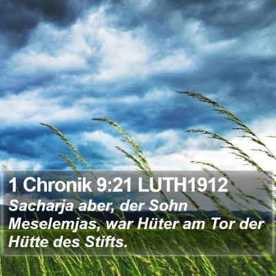 1 Chronik 9:21 LUTH1912 Bible Verse Image