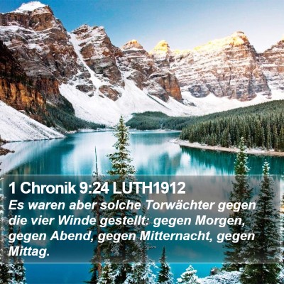1 Chronik 9:24 LUTH1912 Bible Verse Image