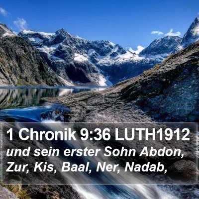 1 Chronik 9:36 LUTH1912 Bible Verse Image