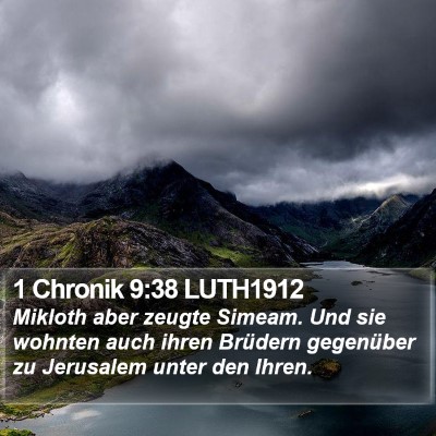 1 Chronik 9:38 LUTH1912 Bible Verse Image