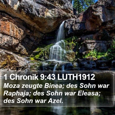 1 Chronik 9:43 LUTH1912 Bible Verse Image