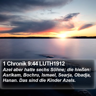 1 Chronik 9:44 LUTH1912 Bible Verse Image