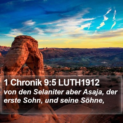 1 Chronik 9:5 LUTH1912 Bible Verse Image