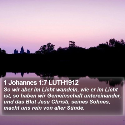 1 Johannes 1:7 LUTH1912 Bible Verse Image