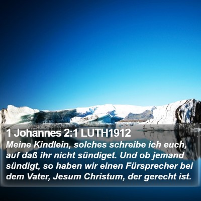 1 Johannes 2:1 LUTH1912 Bible Verse Image