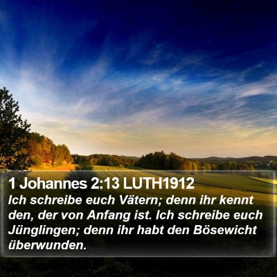 1 Johannes 2:13 LUTH1912 Bible Verse Image