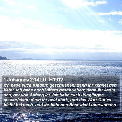 1 Johannes 2:14 LUTH1912 Bible Verse Image