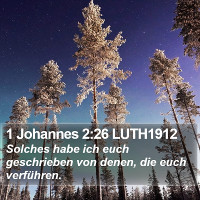 1 Johannes 2:26 LUTH1912 Bible Verse Image