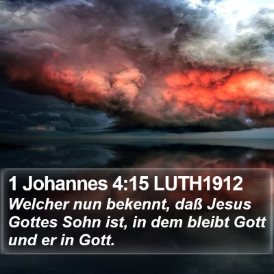 1 Johannes 4:15 LUTH1912 Bible Verse Image