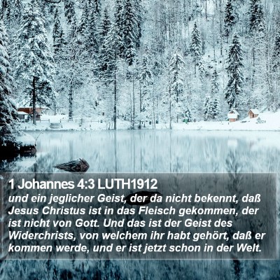 1 Johannes 4:3 LUTH1912 Bible Verse Image
