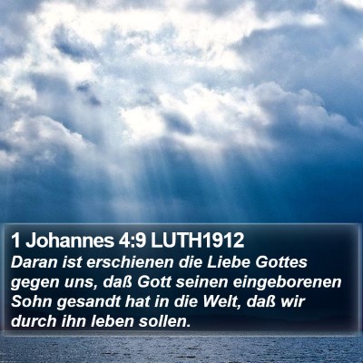 1 Johannes 4:9 LUTH1912 Bible Verse Image